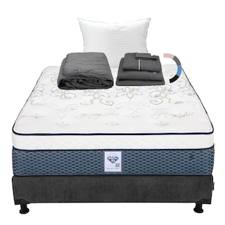 Foto 1 | Colchon Spring Air Cantabria + Box Dicasa Matrimonial + Almohada Royal + Protector Lux + Sabanas Royal