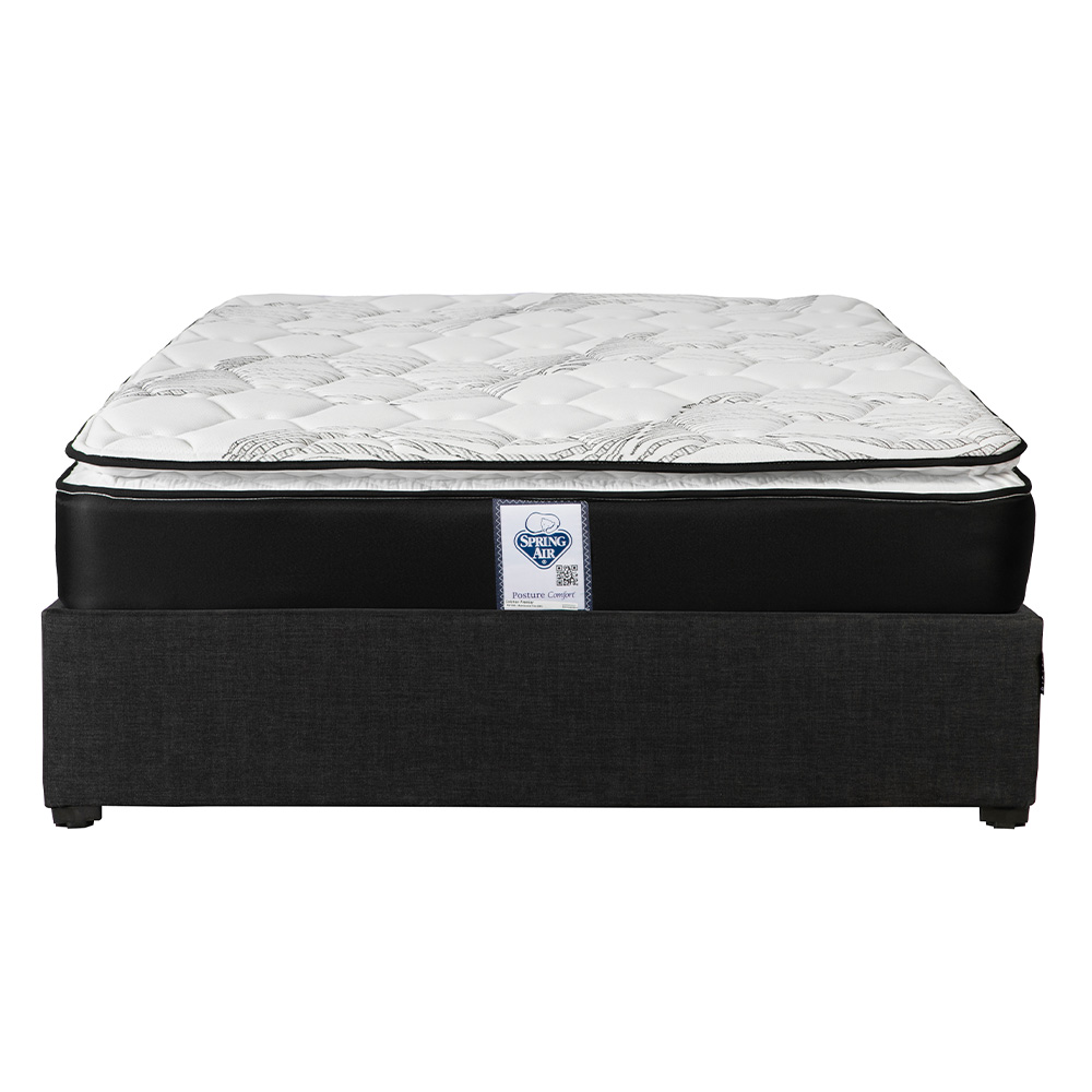 Foto 1 | Colchón Spring Air Premier Matrimonial + Base Cama Dicasa Matrimonial Color Negro