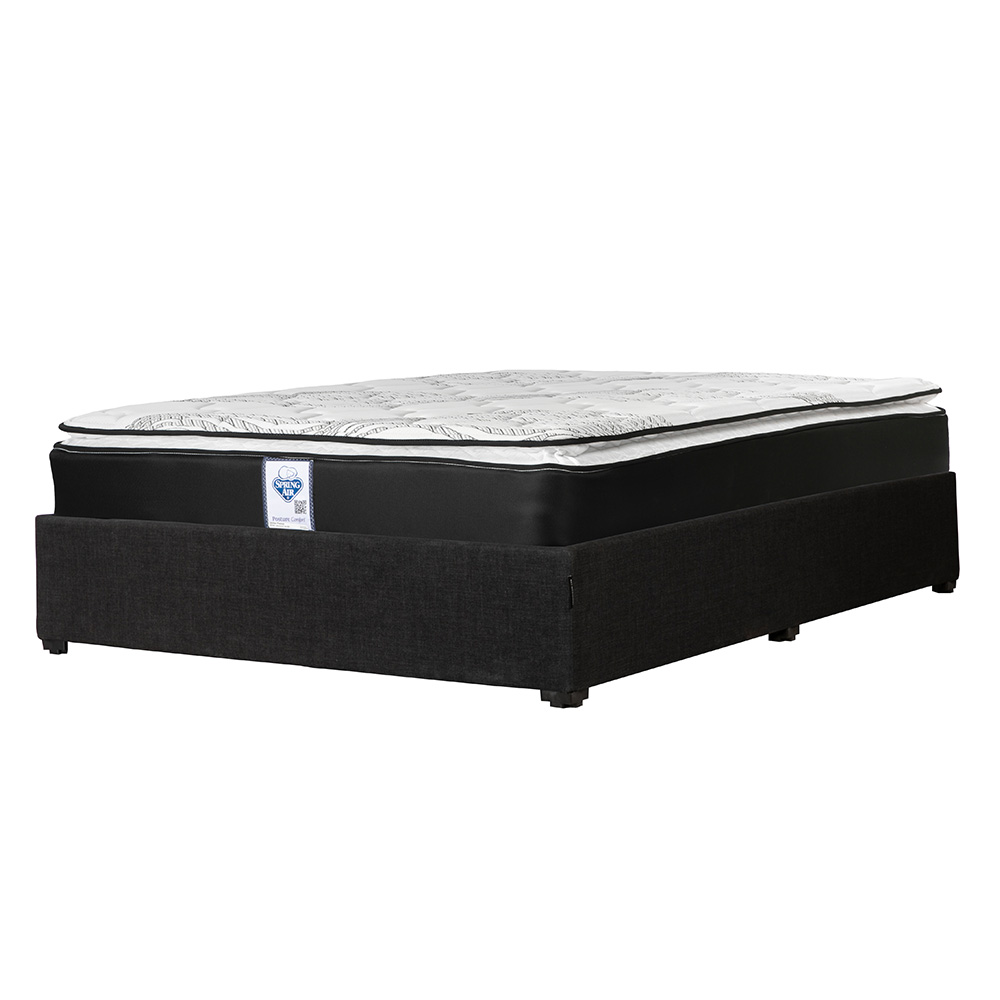 Foto 2 | Colchón Spring Air Premier Matrimonial + Base Cama Dicasa Matrimonial Color Negro