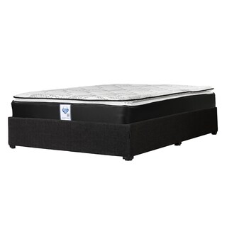 Foto 2 | Colchón Spring Air Premier Matrimonial + Base Cama Dicasa Matrimonial Color Negro