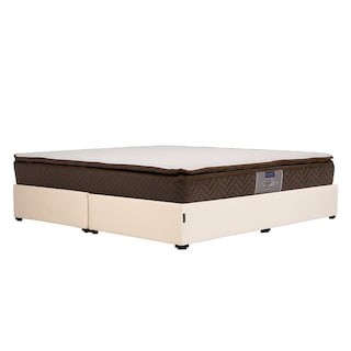 Foto 2 | Colchón Restonic Nautilus King Size + Base Cama Dicasa King Size Color Beige Claro
