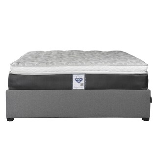 Foto 1 | Colchón Spring Air Marte Queen Size + Base Cama Dicasa Queen Size Color Gris