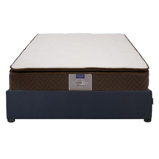 Foto 1 | Colchón Restonic Nautilus Matrimonial + Base Cama Dicasa Matrimonial Color Azul