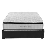 Colchón Restonic Hoff Matrimonial + Base Cama Dicasa Matrimonial Color Negro