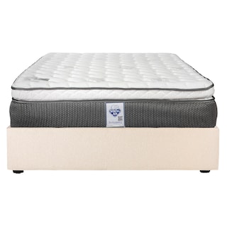 Foto 1 | Colchón Spring Air Phantom Matrimonial + Base Cama Dicasa Matrimonial Color Beige Claro