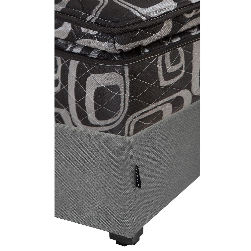 Foto 3 | Colchón Spring Air Morgan Queen Size + Base Cama Dicasa Queen Size Color Gris