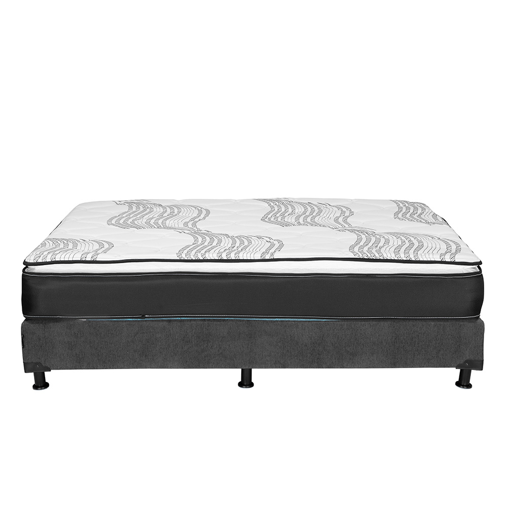 Colchón Spring Air Premier King Size+box Dicasa King Size Color Gris Oscuro