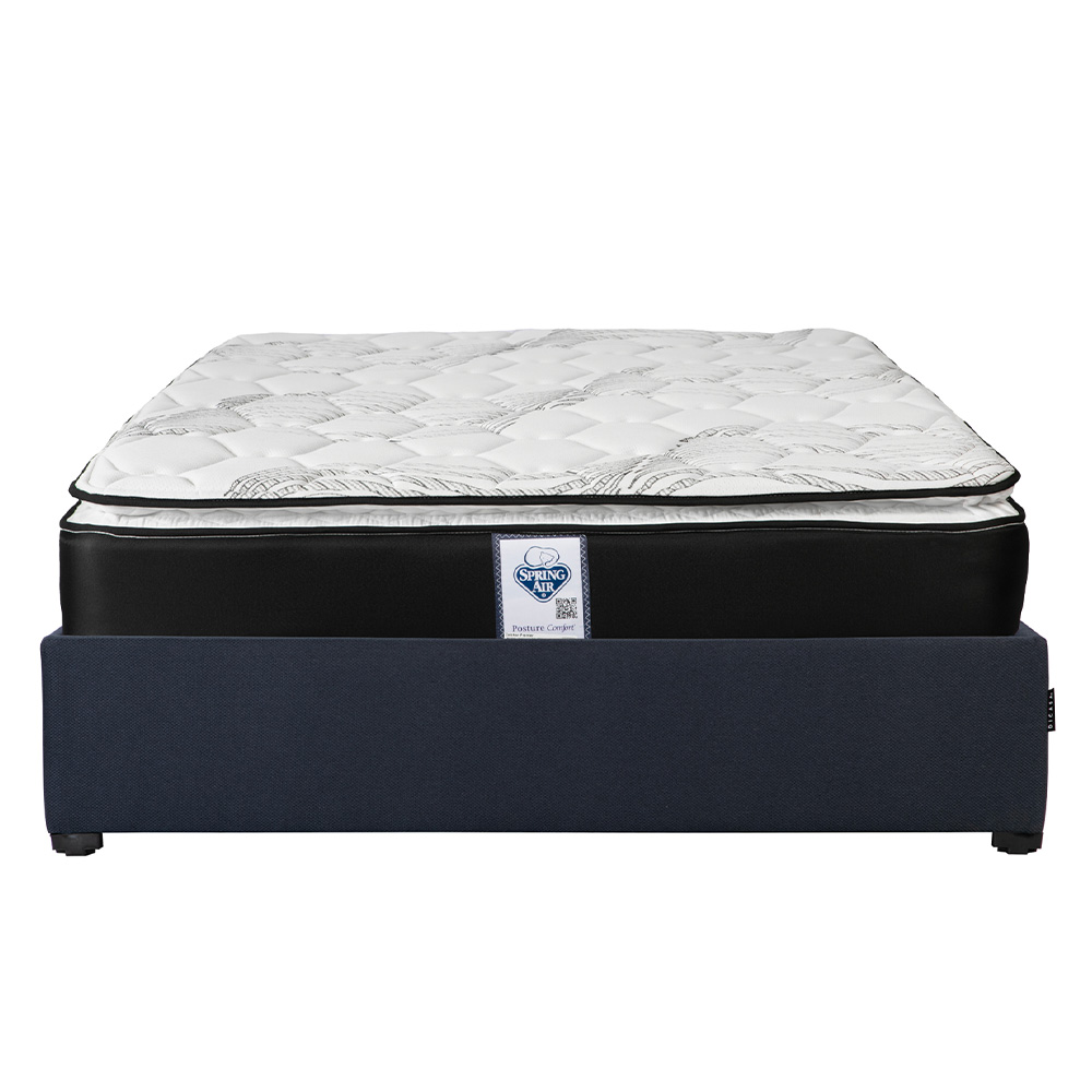 Foto 1 | Colchón Spring Air Premier Matrimonial + Base Cama Dicasa Matrimonial Color Azul