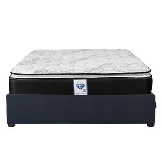 Foto 1 | Colchón Spring Air Premier Matrimonial + Base Cama Dicasa Matrimonial Color Azul