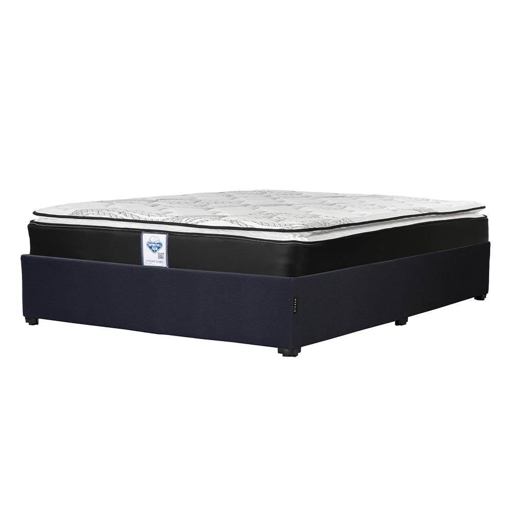 Foto 2 | Colchón Spring Air Premier Matrimonial + Base Cama Dicasa Matrimonial Color Azul
