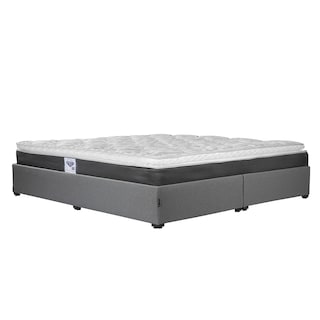 Foto 2 | Colchón Spring Air Marte King Size + Base Cama Dicasa King Size Color Gris
