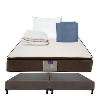 Foto 1 | Colchón Restonic Nautilus King Size+box Dicasa Color Chocolate+almohada Oso+protector Ultra+sábanas