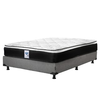Foto 2 | Colchón Spring Air Premier King Size+box Dicasa Color Gris Oscuro+almohada One+protector Cloud+sábanas Softy