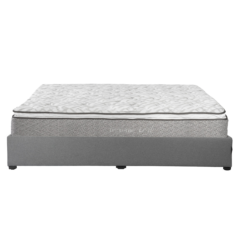 Colchón Restonic Vail King Size + Base Cama Dicasa King Size Color Gris