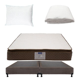 Foto 1 | Colchón Restonic Nautilus King Size+box Dicasa Color Chocolate+almohada Oso+protector De Colchón Ultra