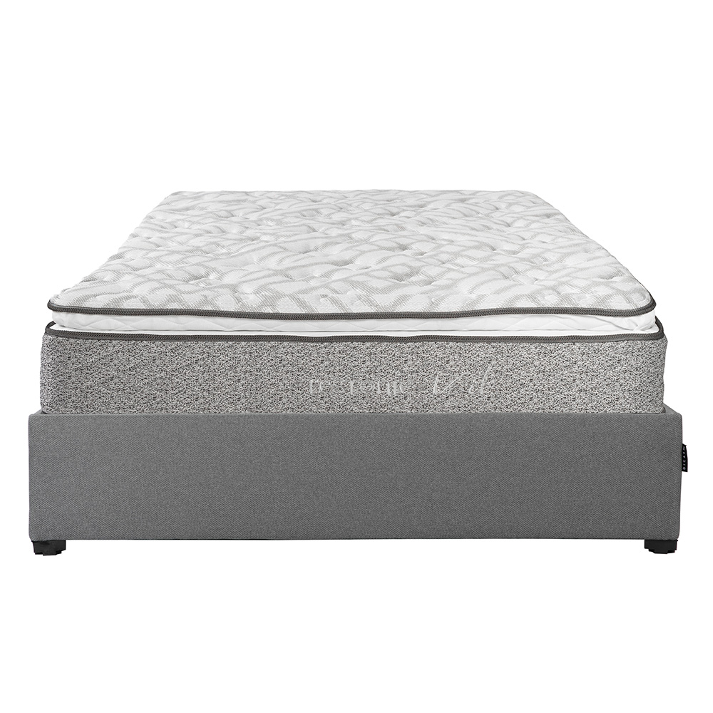 Foto 1 | Colchón Restonic Vail Matrimonial + Base Cama Dicasa Matrimonial Color Gris