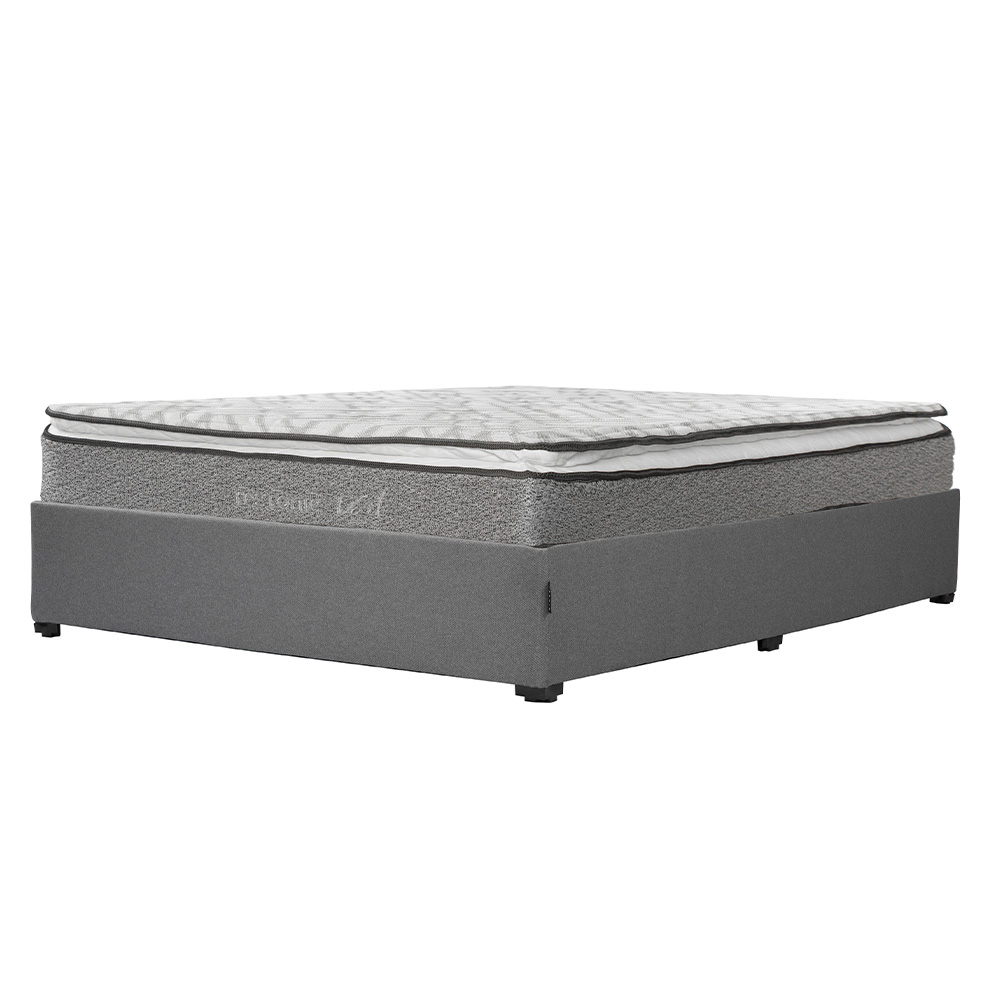 Foto 2 | Colchón Restonic Vail Matrimonial + Base Cama Dicasa Matrimonial Color Gris