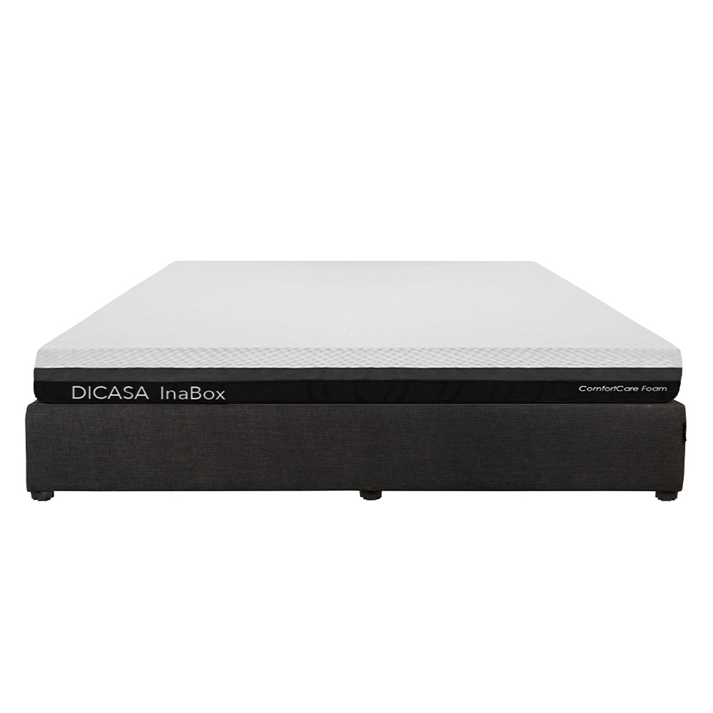 Colchón Dicasa Inabox King Size + Base Cama Dicasa King Size Color Negro