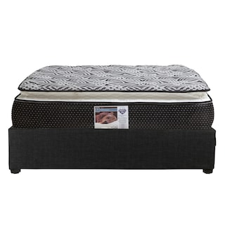 Foto 1 | Colchón Spring Air Omega Matrimonial + Base Cama Dicasa Matrimonial Color Negro