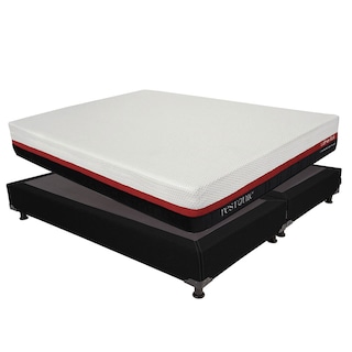 Foto 2 | Colchón Restonic Roll King Size + Box Dicasa Color Negro + 2 Almohada Oso