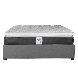 Foto 1 | Colchón Spring Air Marte Matrimonial + Base Cama Dicasa Matrimonial Color Gris