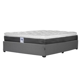 Foto 2 | Colchón Spring Air Marte Matrimonial + Base Cama Dicasa Matrimonial Color Gris