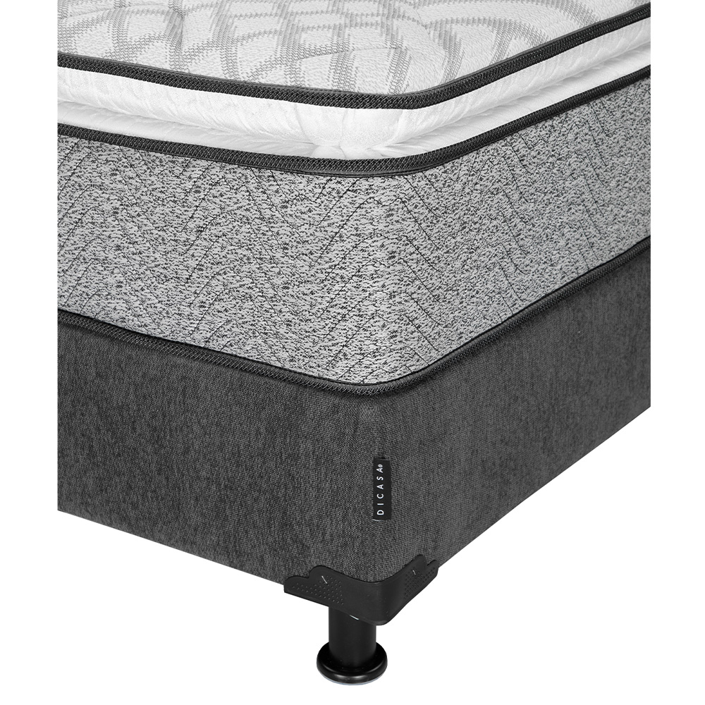 Foto 3 | Colchón Restonic Vail Matrimonial + Box Dicasa Color Gris Carbón + Almohada 2 Pack + Edredón Homy