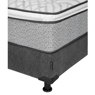 Foto 3 | Colchón Restonic Vail Matrimonial + Box Dicasa Color Gris Carbón + Almohada 2 Pack + Edredón Homy
