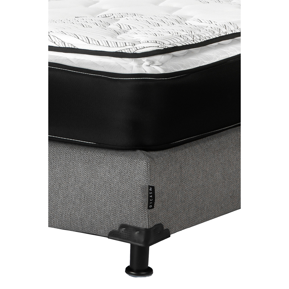 Foto 3 | Colchón Spring Air Premier Queen Size + Box Dicasa Color Gris Oscuro + Almohada Royal + Protector Ultra