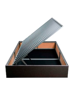 Foto 1 | Base De Cama Closet De Acero Gris Queen Size
