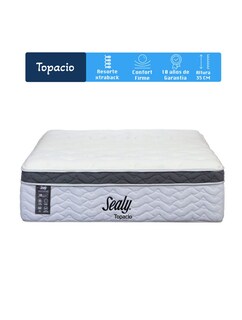Foto 2 | Colchón Sealy Topacio Queen Size+ Box