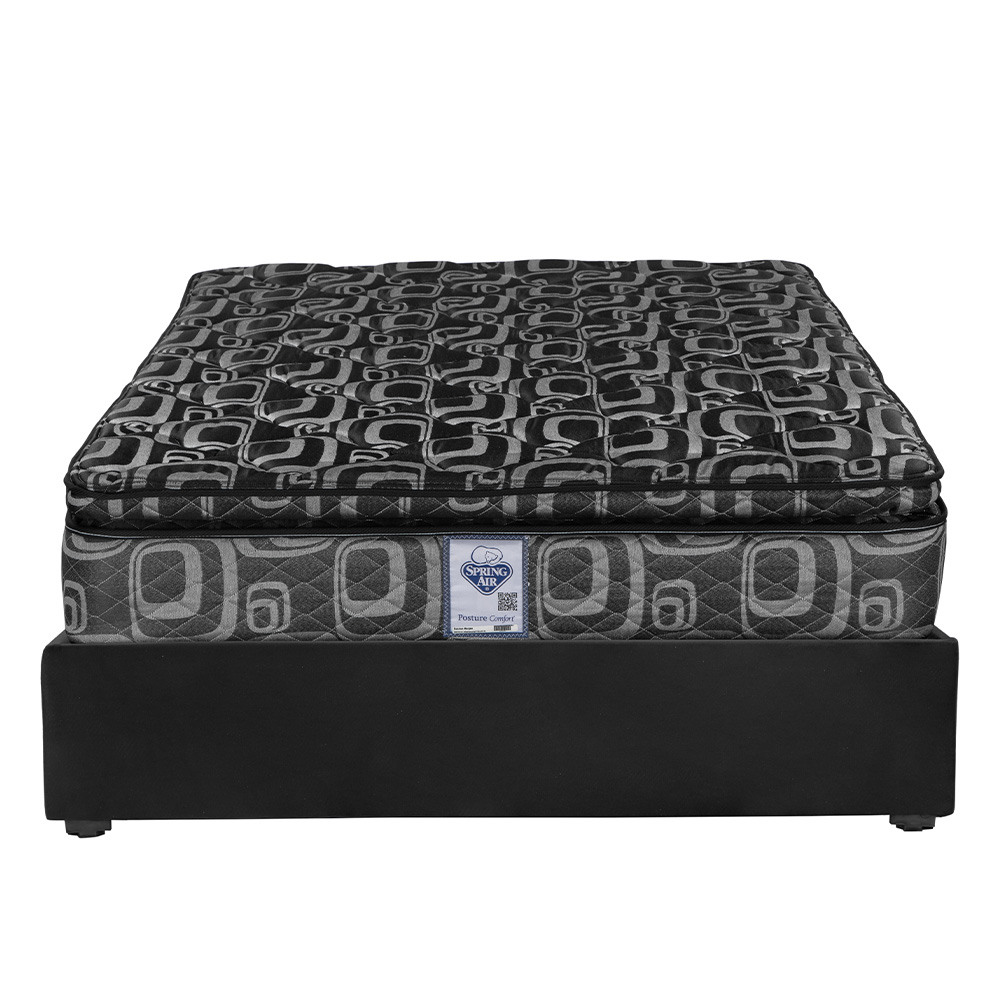 Foto 1 | Colchón Spring Air Dicasa Morgan Base Color Negro Queen Size  + Base Cama