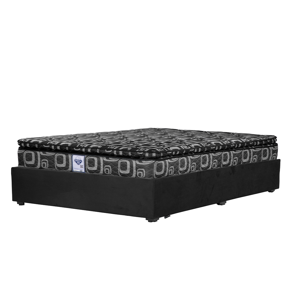 Foto 3 pulgar | Colchón Spring Air Dicasa Morgan Base Color Negro Queen Size  + Base Cama