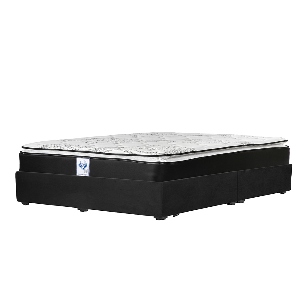 Foto 2 | Colchón Restonic Dicasa Premier Base Color Negro King Size  + Base Cama