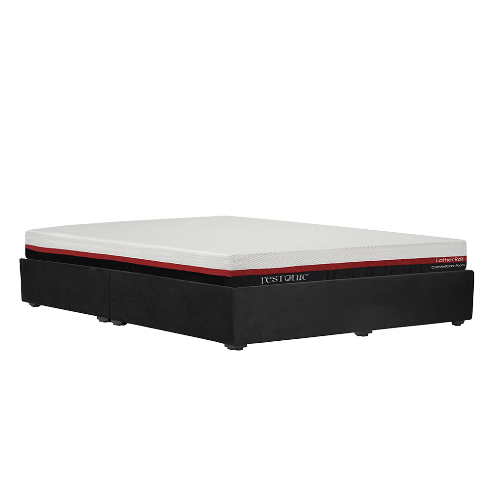 Foto 2 | Colchón Restonic Dicasa Roll Base Color Negro King Size  + Base Cama