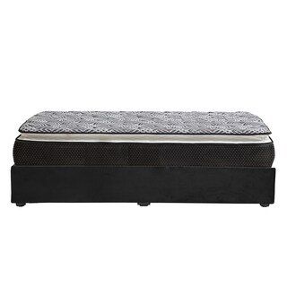 Foto 2 | Colchón Dicasa Omega Base Color Negro Queen Size+base Cama+almohada 2pack+protector Cloud+sábanas Softy+edredon Homy