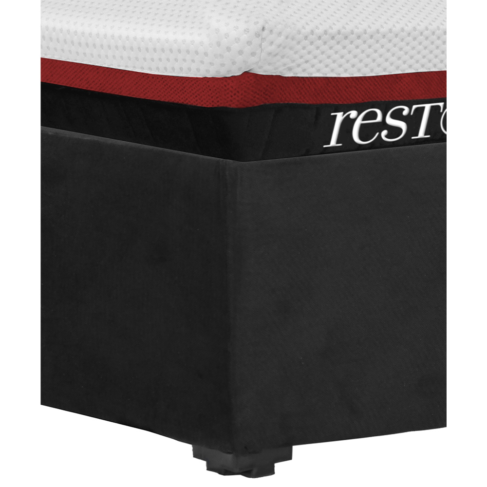 Foto 4 pulgar | Colchón Restonic Dicasa Roll Base Color Negro Queen Size  + Base Cama