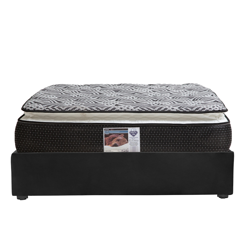 Foto 1 | Colchón Spring Air Dicasa Omega Base Color Negro Matrimonial  + Base Cama