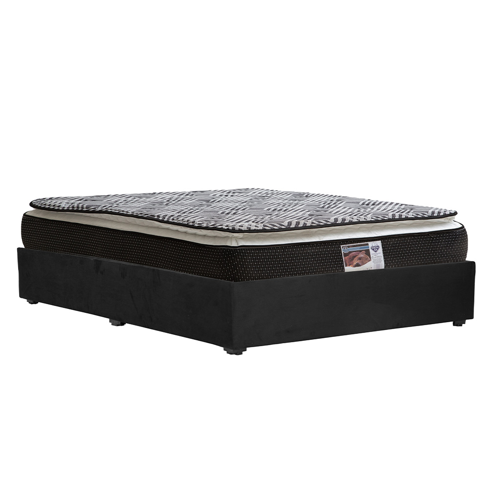 Foto 2 | Colchón Spring Air Dicasa Omega Base Color Negro Matrimonial  + Base Cama