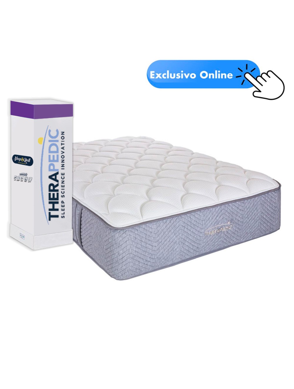 Foto 1 | Colchón En Caja Therapedic Sleep And Roll Regent Individual