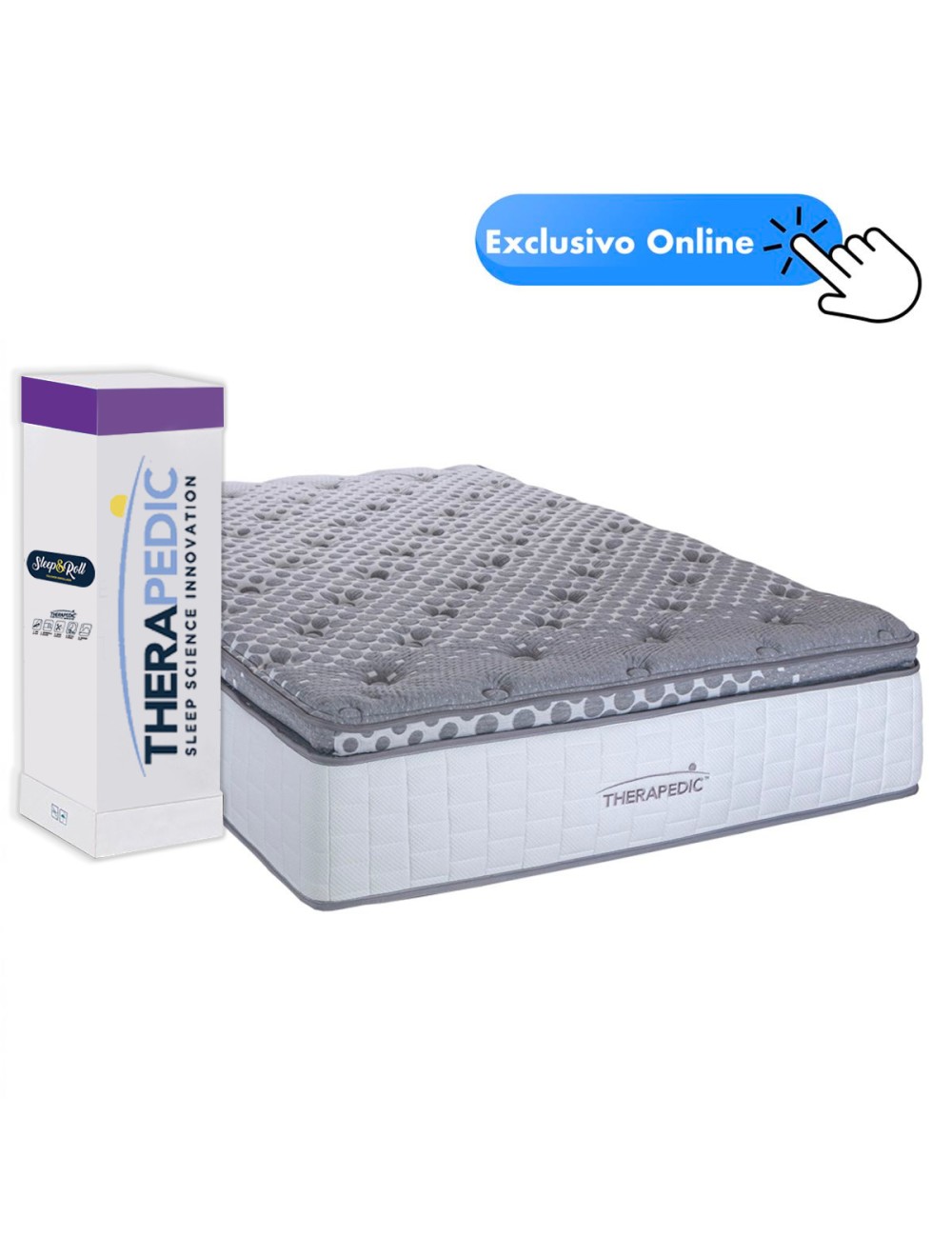 Foto 1 | Colchón En Caja Therapedic Sleep And Roll Trust Individual