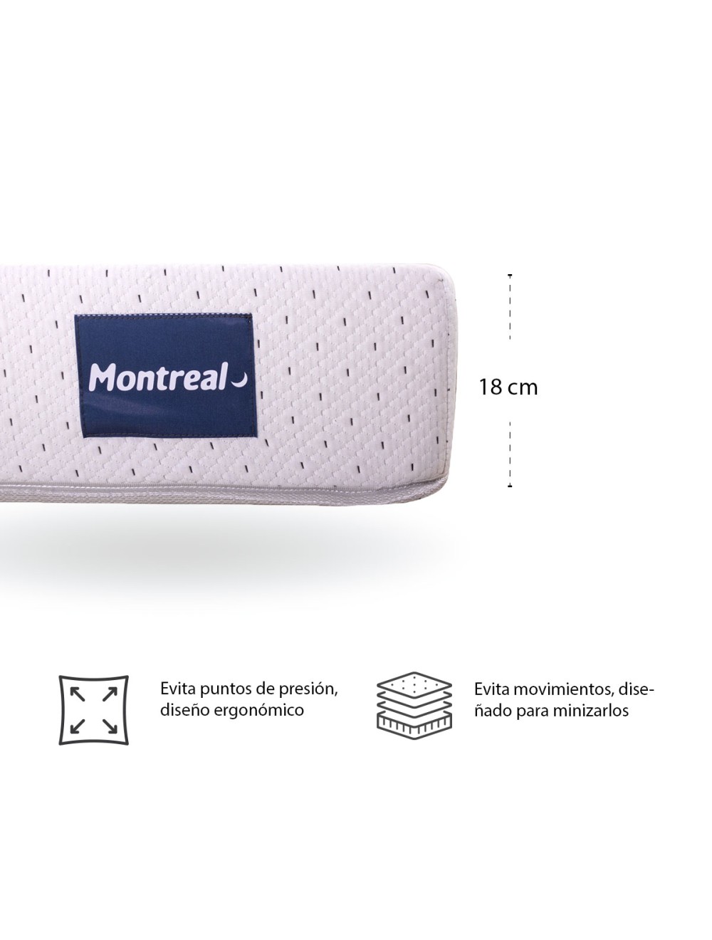 Foto 2 | Colchón Dormimundo Montreal En Caja + Cama Plegable Individual