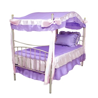 Foto 1 | Cama Princesa Individual + Coordinado Cama Princesa Krystal Lila+ Colchón Montreal Individual