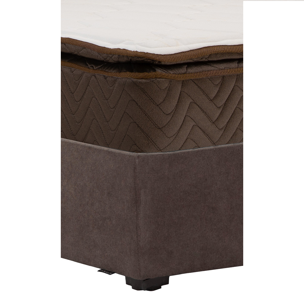 Foto 4 pulgar | Colchón Restonic Nautilus Color Café Matrimonial + Base Cama