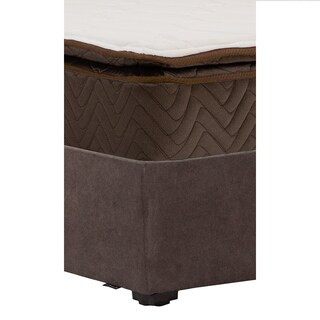 Foto 3 | Colchón Restonic Nautilus Color Café Matrimonial + Base Cama