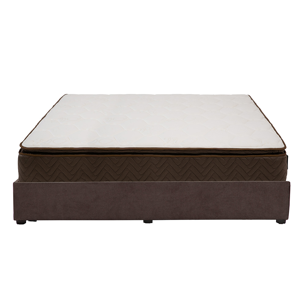 Foto 4 | Colchón Restonic Nautilus Color Café Matrimonial + Base Cama