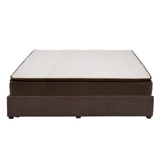 Foto 4 | Colchón Restonic Nautilus Color Café Matrimonial + Base Cama