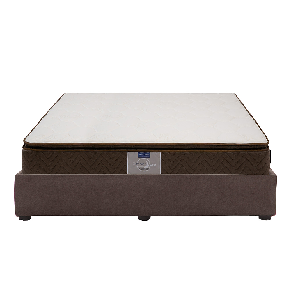 Colchón Restonic Nautilus Color Café King Size + Base Cama