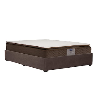 Foto 2 | Colchón Restonic Nautilus Color Café Individual+base Cama+almohada 2pack+protector Cloud+sabanas Softy+edredon Homy