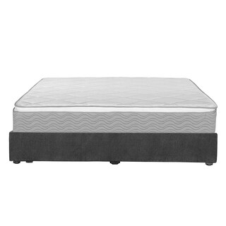 Foto 3 | Colchón Dicasa Cupra Color Gris Carbon Matrimonial+base Cama+almohada 2pack+protector Cloud+sabanas Softy+edredon Homy